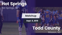 Matchup: Hot Springs vs. Todd County  2019