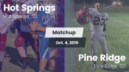 Matchup: Hot Springs vs. Pine Ridge  2019