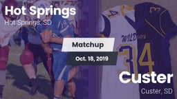 Matchup: Hot Springs vs. Custer  2019