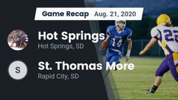 Recap: Hot Springs  vs. St. Thomas More  2020