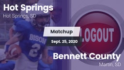 Matchup: Hot Springs vs. Bennett County  2020