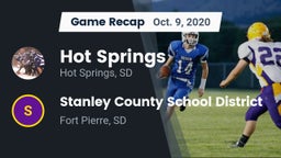 Recap: Hot Springs  vs. Stanley County School District 2020