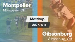 Matchup: Montpelier vs. Gibsonburg  2016