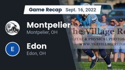 Recap: Montpelier  vs. Edon  2022