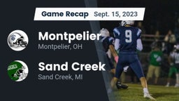 Recap: Montpelier  vs. Sand Creek  2023