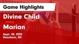 Divine Child  vs Marian  Game Highlights - Sept. 30, 2020