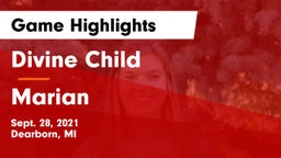 Divine Child  vs Marian  Game Highlights - Sept. 28, 2021