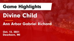 Divine Child  vs Ann Arbor Gabriel Richard  Game Highlights - Oct. 12, 2021