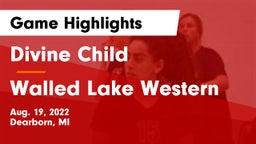 Divine Child  vs Walled Lake Western  Game Highlights - Aug. 19, 2022