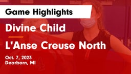 Divine Child  vs L'Anse Creuse North  Game Highlights - Oct. 7, 2023