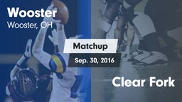 Matchup: Wooster vs. Clear Fork 2016