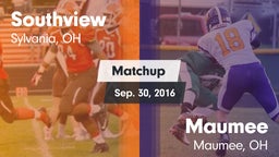 Matchup: Southview vs. Maumee  2016