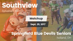 Matchup: Southview vs. Springfield Blue Devils Seniors  2017