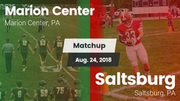 Matchup: Marion Center vs. Saltsburg  2018