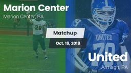 Matchup: Marion Center vs. United  2018