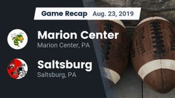 Recap: Marion Center  vs. Saltsburg  2019