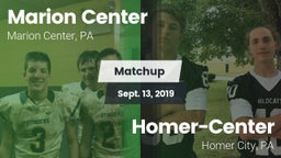Matchup: Marion Center vs. Homer-Center  2019
