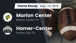 Recap: Marion Center  vs. Homer-Center  2019