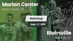 Matchup: Marion Center vs. Blairsville  2019