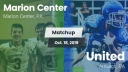 Matchup: Marion Center vs. United  2019