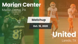 Matchup: Marion Center vs. United  2020