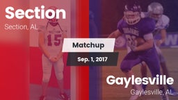Matchup: Section vs. Gaylesville  2017