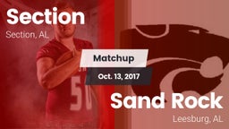 Matchup: Section vs. Sand Rock  2017
