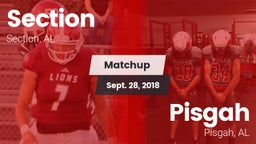 Matchup: Section vs. Pisgah  2018