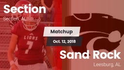 Matchup: Section vs. Sand Rock  2018