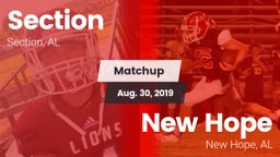 Matchup: Section vs. New Hope  2019