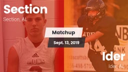 Matchup: Section vs. Ider  2019