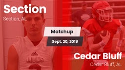 Matchup: Section vs. Cedar Bluff  2019