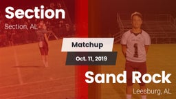 Matchup: Section vs. Sand Rock  2019