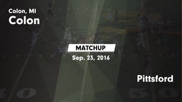Matchup: Colon vs. Pittsford 2016