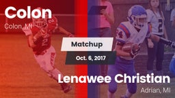Matchup: Colon vs. Lenawee Christian  2017
