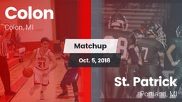 Matchup: Colon vs. St. Patrick  2018
