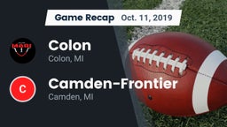 Recap: Colon  vs. Camden-Frontier  2019
