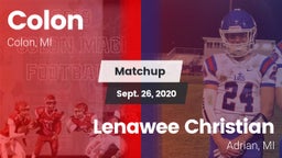 Matchup: Colon vs. Lenawee Christian  2020