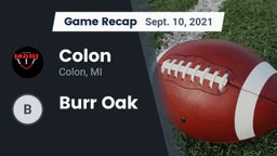 Recap: Colon  vs. Burr Oak 2021