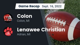 Recap: Colon  vs. Lenawee Christian  2022