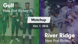 Matchup: Gulf vs. River Ridge  2016