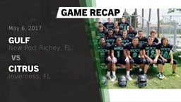 Recap: Gulf  vs. Citrus  2017