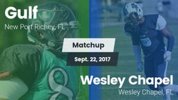 Matchup: Gulf vs. Wesley Chapel  2017