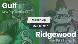 Matchup: Gulf vs. Ridgewood  2017