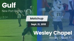 Matchup: Gulf vs. Wesley Chapel  2018