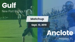 Matchup: Gulf vs. Anclote  2019