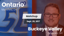 Matchup: Ontario vs. Buckeye Valley  2017