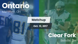 Matchup: Ontario vs. Clear Fork  2017