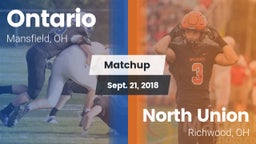 Matchup: Ontario vs. North Union  2018