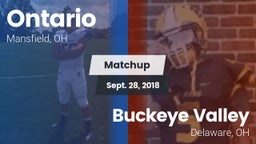 Matchup: Ontario vs. Buckeye Valley  2018